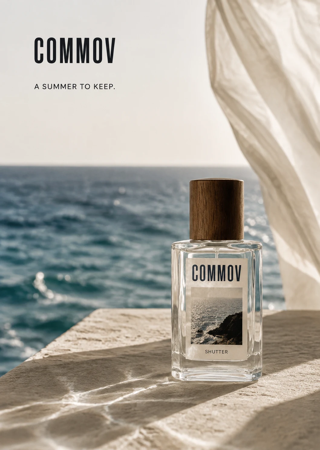 셔터 · 바다의 빛 · COMMOV 브랜드 콘셉트