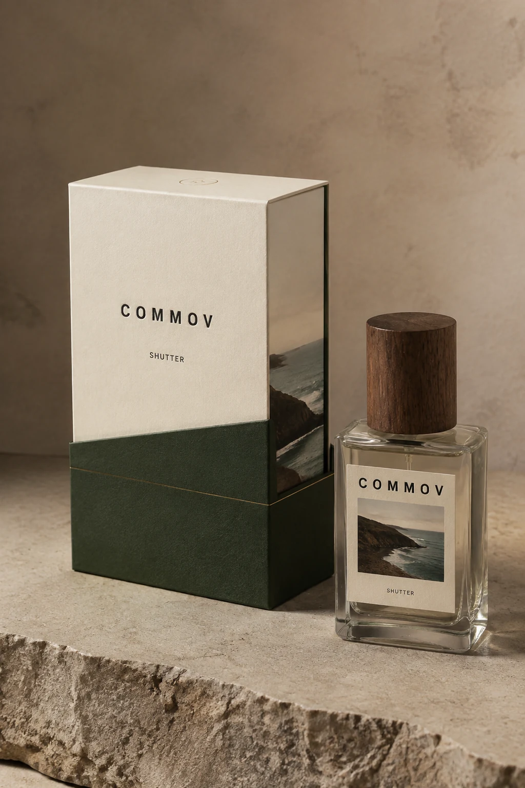 향수 상자 · 풍경 슬리브 · COMMOV 브랜드 콘셉트