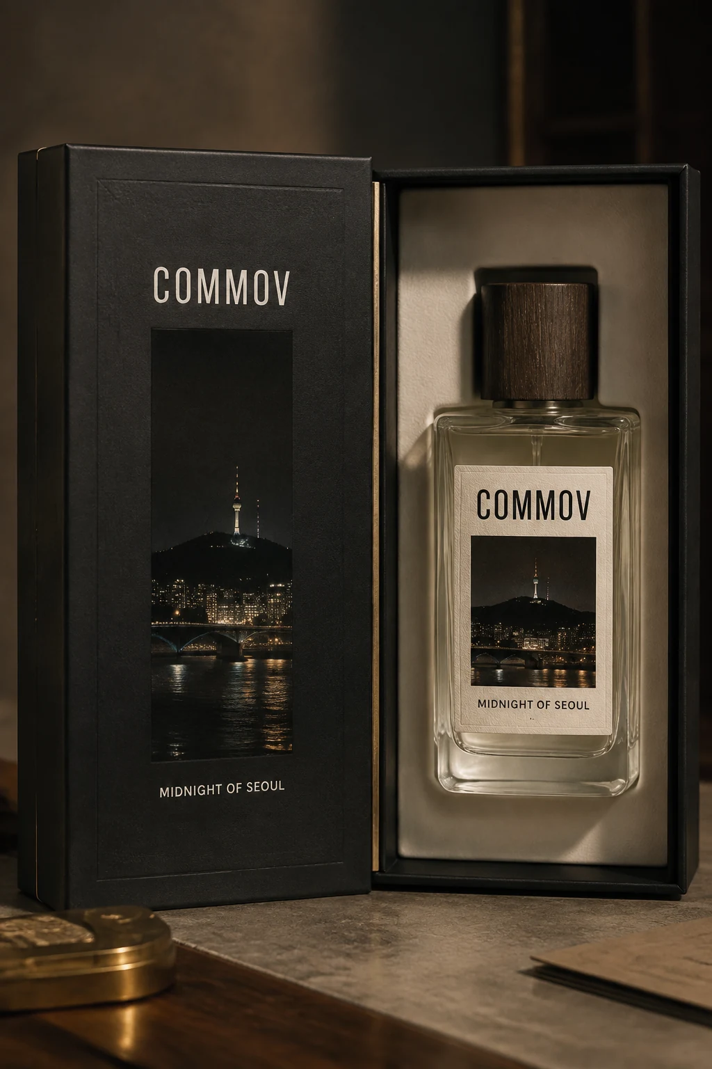 미드나잇 상자 · 밤의 단면 · COMMOV 브랜드 콘셉트