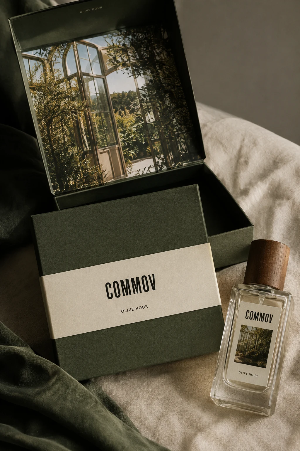 올리브 상자 · 정원의 결 · COMMOV 브랜드 콘셉트